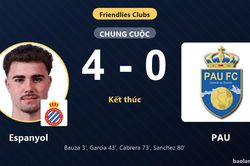 Espanyol thắng đậm PAU, kh&eacute;p lại trận giao hữu ấn tượng