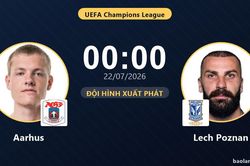 TRỰC TIẾPTrực tiếp Aarhus vs Lech Poznan: Aarhus kiểm so&aacute;t thế trận đầu trận, chưa c&oacute; b&agrave;n thắng
