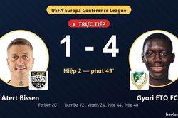 TRỰC TIẾPTrực tiếp Atert Bissen vs Gyori ETO FC: Gyori ETO FC nới rộng c&aacute;ch biệt 1-4