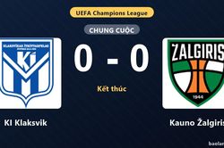 KI Klaksvik v&agrave; Kauno Žalgiris bất ph&acirc;n thắng bại ở v&ograve;ng loại Champions League