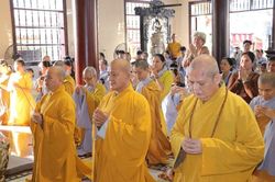 Tây Ninh: Phật giáo khu vực Đức Hòa thăm hành giả an cư tại 14 trường hạ