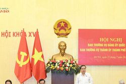 Hội nghị Ban Thường vụ Đảng ủy Quốc hội và Ban Thường vụ Thành ủy Thành phố Hồ Chí Minh