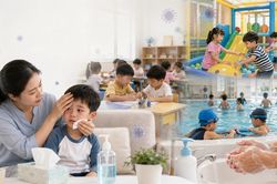 Cảnh giác virus Adeno lây lan tại bể bơi, khu vui chơi và lớp học hè