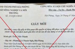 Cảnh báo giả mạo giấy mời bổ sung hồ sơ đất đai để lừa đảo