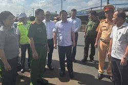 Thăm hỏi các nạn nhân vụ cháy xe khách 7 người tử vong, 5 người bị thương ở Đồng Nai