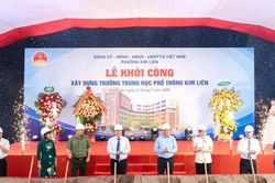 Khởi công xây dựng Trường THPT Kim Liên