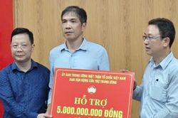 Ủy ban Trung ương Mặt trận Tổ quốc Việt Nam phân bổ 5 tỷ đồng hỗ trợ tỉnh Lai Châu