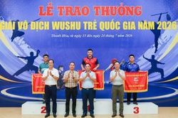 Hà Nội nhất toàn đoàn Giải vô địch Wushu trẻ quốc gia 2026