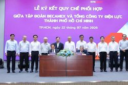 EVNHCMC và Becamex ký kết Quy chế phối hợp trong công tác vận hành, đầu tư phát triển lưới điện