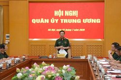 Đại tướng Phan Văn Giang chủ tr&igrave; Hội nghị Qu&acirc;n ủy Trung ương