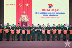 Quân đoàn 34 khai mạc Hội thi cán bộ Đoàn giỏi và Tuyên truyền viên trẻ