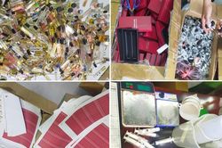 Triệt phá đường dây sản xuất, buôn bán nước hoa giả các thương hiệu nổi tiếng