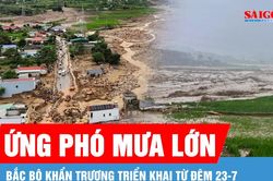 Bắc bộ khẩn trương ứng phó đợt mưa lớn diện rộng từ đêm 23-7