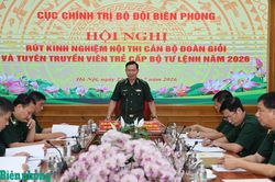 Rút kinh nghiệm Hội thi Cán bộ Đoàn giỏi và Tuyên truyền viên trẻ cấp Bộ Tư lệnh Bộ đội Biên phòng năm 2026