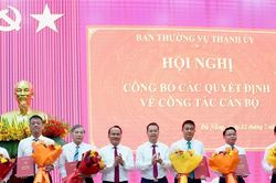 Ban Thường vụ Thành ủy Đà Nẵng công bố các quyết định về công tác cán bộ
