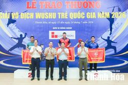 Thanh Hóa giành Giải ba toàn đoàn Giải Vô địch Wushu trẻ quốc gia