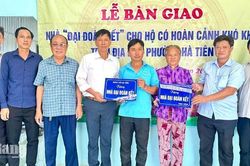 Hà Tiên hoàn thành, khởi công 3 căn nhà đại đoàn kết