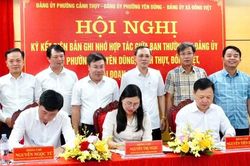 Ký kết hợp tác liên vùng Yên Dũng, Cảnh Thụy và Đồng Việt