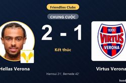 Hellas Verona thắng trận giao hữu, Virtus Verona r&uacute;t ngắn bất th&agrave;nh