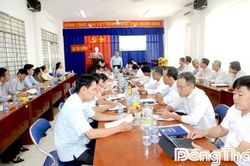 Đoàn công tác Ban Chỉ đạo thực hiện chính sách BHXH, BHYT, BHTN tỉnh làm việc với phường Trung An và xã Tân Hương