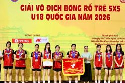 Đội nữ Gia Lai giành huy chương đồng tại Giải vô địch bóng rổ trẻ 5x5 U18 quốc gia 2026