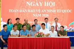 Xã Cam Lâm tổ chức Ngày hội Toàn dân bảo vệ an ninh Tổ quốc năm 2026
