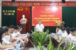 Tòa án nhân dân Tối cao kiểm tra toàn diện hoạt động của Tòa án nhân dân tỉnh