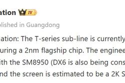 iQOO 16T lộ diện với chip 2nm Snapdragon 8 Elite Gen 6 và quạt tản nhiệt vật lý