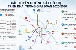 Hà Nội quy hoạch mạng lưới metro 1.200km với tầm nhìn 100 năm
