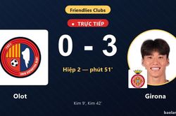 TRỰC TIẾPTrực tiếp Olot vs Girona: Girona nới rộng cách biệt 0-3