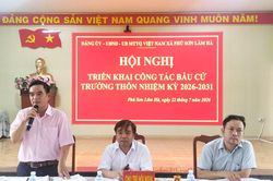 Phú Sơn Lâm Hà triển khai công tác bầu cử Trưởng thôn nhiệm kỳ 2026 - 2031