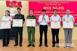 Phường Nam Hoa Lư sơ kết 'Chiến dịch 500 ngày đêm đẩy mạnh thực hiện tìm kiếm, quy tập và xác định danh tính hài cốt liệt sĩ'