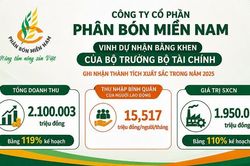 Công ty CP Phân bón Miền Nam và Tổng Giám đốc Đỗ Văn Tuấn nhận Bằng khen của Bộ trưởng Bộ Tài chính