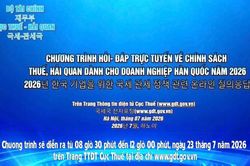 Cục Thuế tổ chức giải đáp trực tuyến về chính sách thuế, hải quan cho doanh nghiệp Hàn Quốc