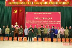 Bộ Tư lệnh Quân khu 1 thăm, tặng quà gia đình chính sách, người có công với cách mạng