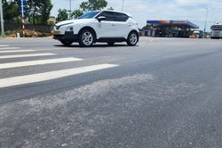 Cận cảnh dự án đường gần 1,4km hơn 100 tỷ chưa bàn giao đã lún ở Huế