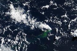 NASA theo dõi sự hình thành hòn đảo mới ở Thái Bình Dương