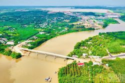[Ảnh] Thêm một cây cầu bắc qua sông Đồng Nai sắp hoàn thành
