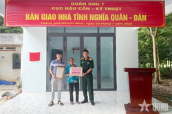 Cục Hậu cần-Kỹ thuật, Quân khu 7 bàn giao nhà 'Tình nghĩa quân-dân' tại xã Phú Giáo, TP Hồ Chí Minh