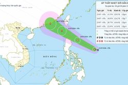 Áp thấp nhiệt đới sắp vào Biển Đông