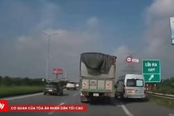 Tiếp nhận phản ánh qua Fanpage Cục CSGT, xử lý tài xế đi sai làn trên cao tốc
