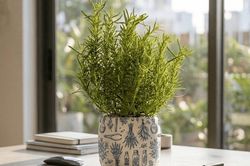 Có nên đặt cây hương thảo trên bàn làm việc? Lợi ích và ý nghĩa phong thủy
