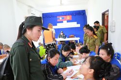 Cận cảnh cuộc đột k&iacute;ch của C&ocirc;ng an Lai Ch&acirc;u v&agrave;o s&agrave;o huyệt lừa đảo ở L&agrave;o