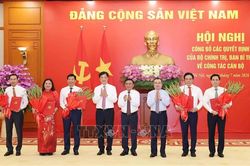 Hội nghị công bố các quyết định của Bộ Chính trị, Ban Bí thư về công tác cán bộ