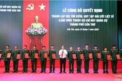 Cần Thơ thành lập Đội tìm kiếm, quy tập hài cốt liệt sĩ lâm thời