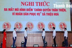 Ra mắt m&ocirc; h&igrave;nh 'Ch&iacute;nh quyền th&acirc;n thiện, v&igrave; Nh&acirc;n d&acirc;n phục vụ' tại x&atilde; Thiệu H&oacute;a