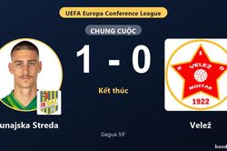 Dunajska Streda tạo lợi thế, Velež thất thế ở v&ograve;ng loại Conference League