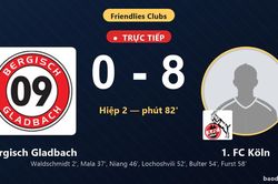 TRỰC TIẾPTrực tiếp Bergisch Gladbach vs 1. FC Köln: 1. FC Köln nới rộng cách biệt 0-8