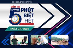 Điểm tin '5 phút biết hết' sáng 23-7: Đề xuất 3 vị trí ưu tiên triển khai thi công Dự án đường vành đai 4 - Thành phố Hồ Chí Minh