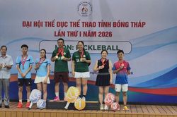 Đồng Tháp: Cụm 3 Cao Lãnh và Cụm 14 Sa Đéc đoạt 2 Huy chương vàng môn Pickleball